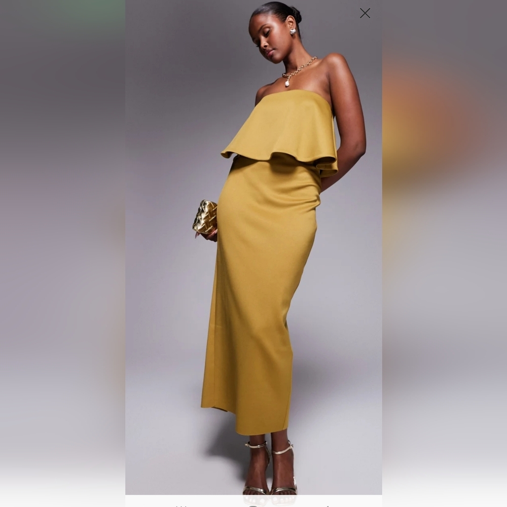 Elegant Mustard Yellow Maxi